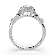 2.15 Carat VS1 D Lab Grown Diamond Pave Round Ring