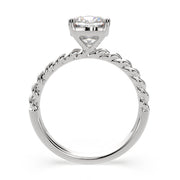 2 Carat VS1 D Lab Grown Diamond Solitaire Cushion Ring