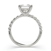 4 Carat VS1 D Lab Grown Diamond Solitaire Princess Ring