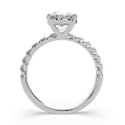 1 Carat VS1 D Lab Grown Diamond Solitaire Round Ring