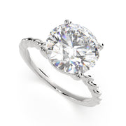 2 Carat VS1 D Lab Grown Diamond Solitaire Round Ring