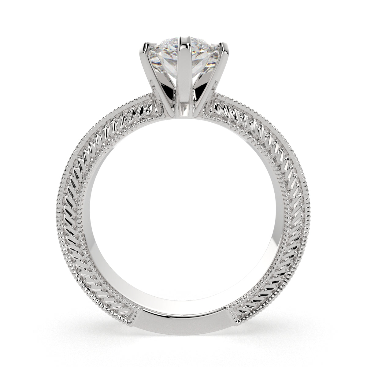 3 Carat VS1 D Lab Grown Diamond Solitaire Marquise Ring