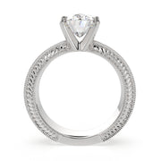 4 Carat VS1 D Lab Grown Diamond Solitaire Oval Ring