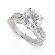1 Carat VS1 D Lab Grown Diamond Solitaire Round Ring
