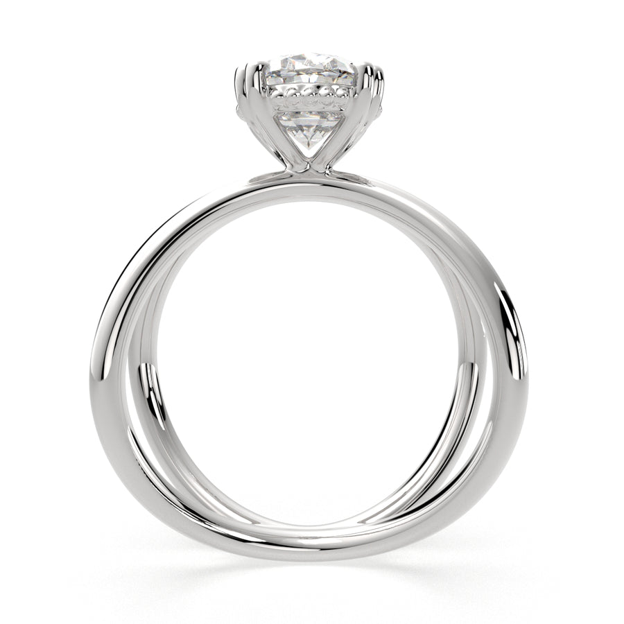 Tatiana 3 Carat Oval Cut Solitaire Split Shank Engagement Ring