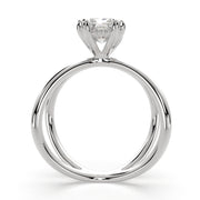 3 Carat VS1 D Lab Grown Diamond Solitaire Split Shank Radiant Ring