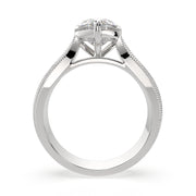 3 Carat VS1 D Lab Grown Diamond Solitaire Heart Ring