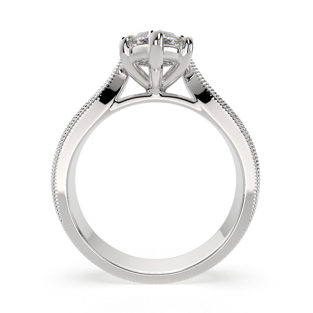 3 Carat VS1 D Lab Grown Diamond Solitaire Marquise Ring
