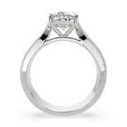3 Carat VS1 D Lab Grown Diamond Solitaire Oval Ring