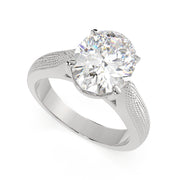 1 Carat VS1 D Lab Grown Diamond Solitaire Oval Ring