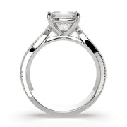 4 Carat VS1 D Lab Grown Diamond Solitaire Princess Ring
