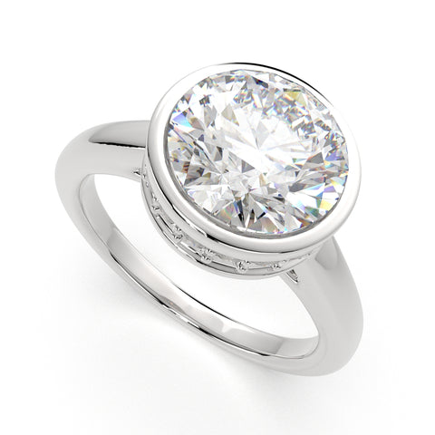 1.15 Carat VS1 D Lab Grown Diamond Halo Pave Round Ring