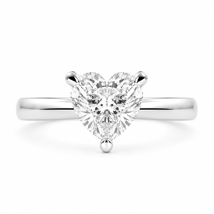 Juliana 1 Carat Heart Cut Classic Solitaire Engagement Ring