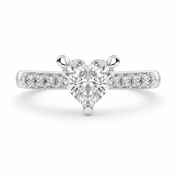 Federica 1.4 Carat Heart Cut 4 Prong Engagement Ring