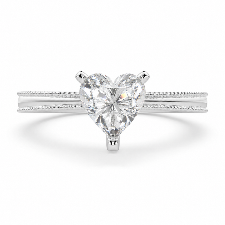 Camilla 1 Carat Heart Cut Solitaire Engagement Ring