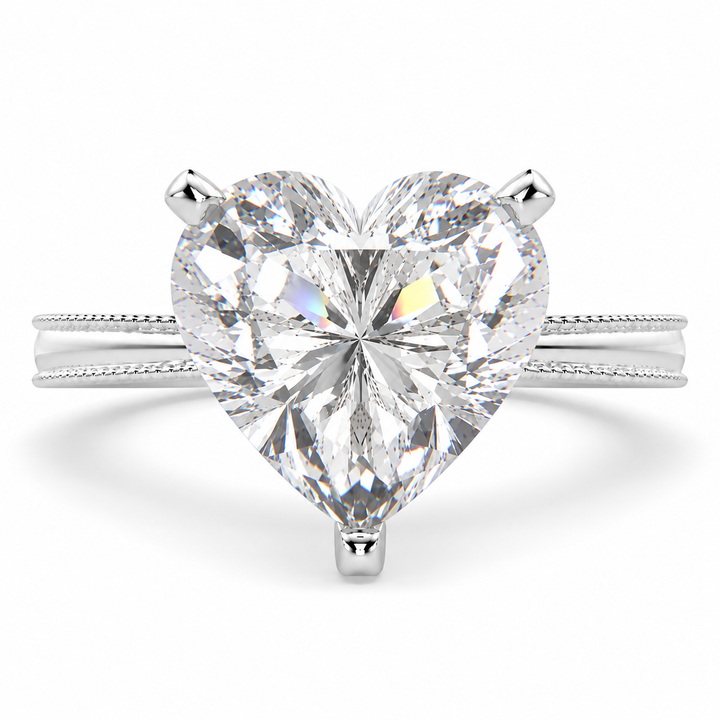 Camilla 5 Carat Heart Cut Solitaire Engagement Ring