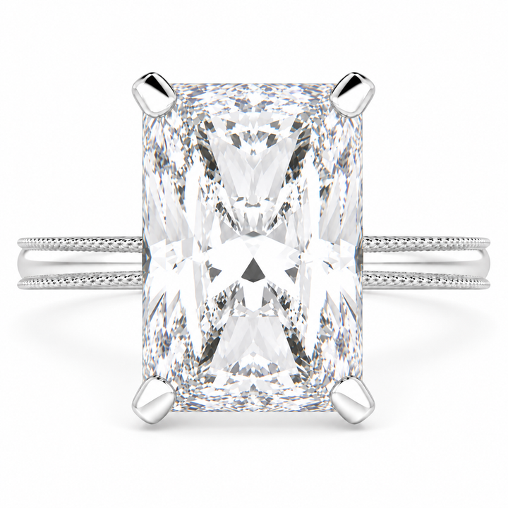 Camilla 7 Carat Radiant Cut Solitaire Engagement Ring