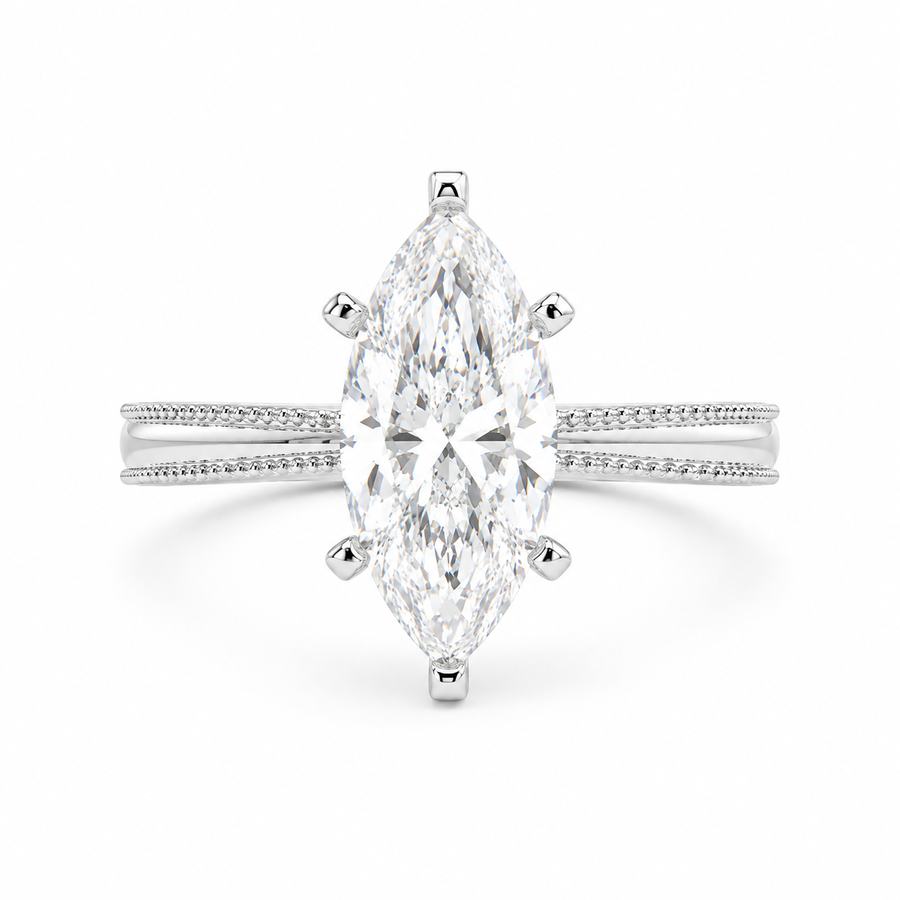Camilla 3 Carat Marquise Cut Solitaire Engagement Ring