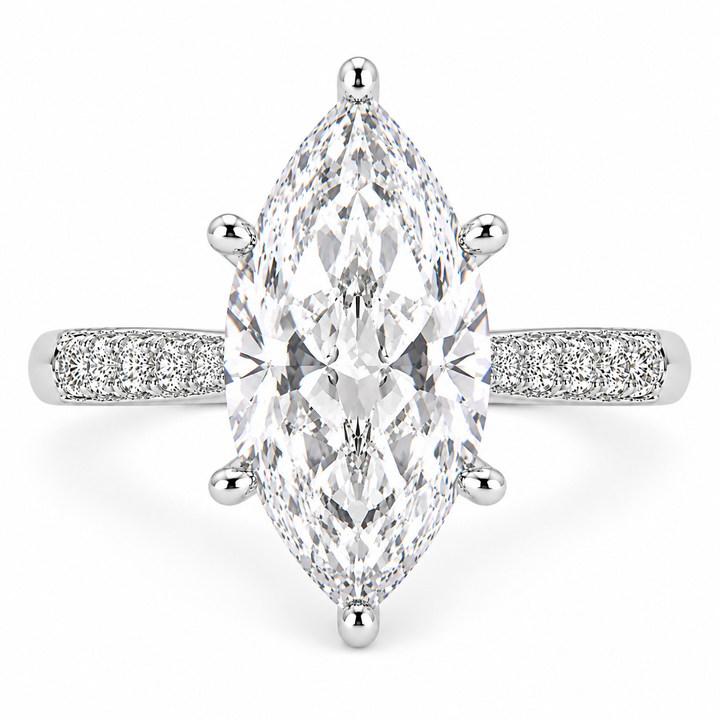 Federica 6.4 Carat Marquise Cut 4 Prong Engagement Ring