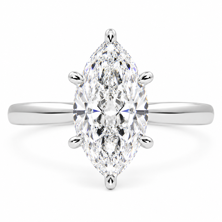 Juliana 4 Carat Marquise Cut Classic Solitaire Engagement Ring