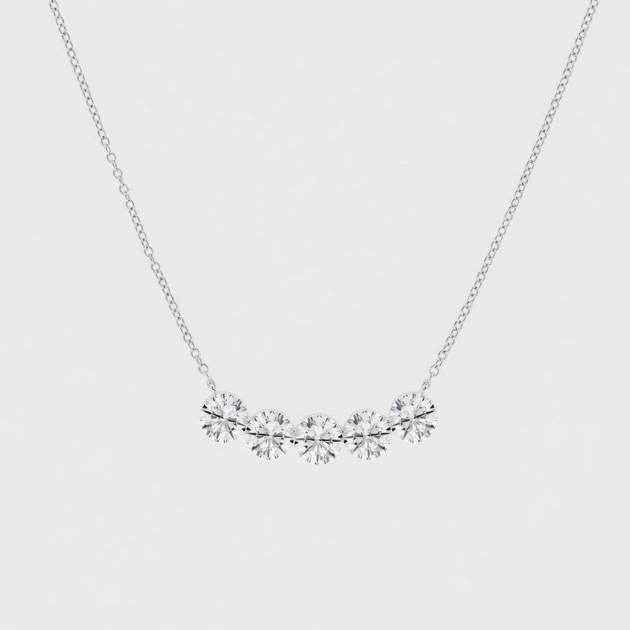 4.00 CTW Boundless Arc Lab-Grown Diamond Pendant (D–F / VS1–VS2, IGI Certified)