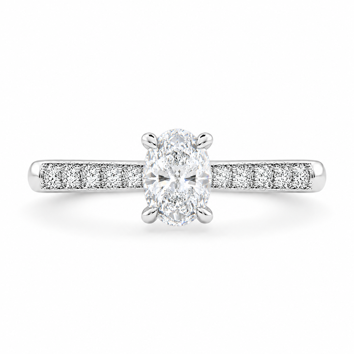 Federica 1.4 Carat Oval Cut 4 Prong Engagement Ring