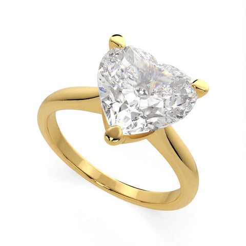 Juliana 3 Carat Heart Cut Classic Solitaire Engagement Ring