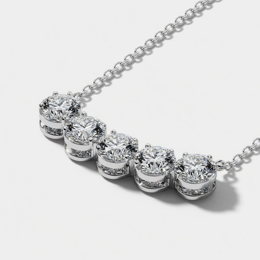 4.00 CTW Boundless Arc Lab-Grown Diamond Pendant (D–F / VS1–VS2, IGI Certified)