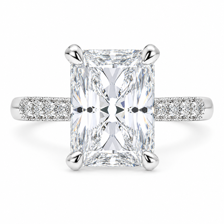 Federica 5.4 Carat Radiant Cut 4 Prong Engagement Ring