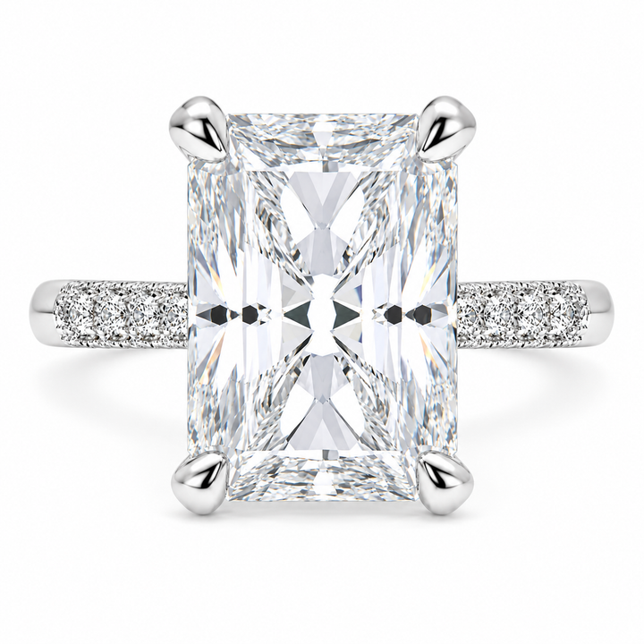Federica 6.4 Carat Radiant Cut 4 Prong Engagement Ring