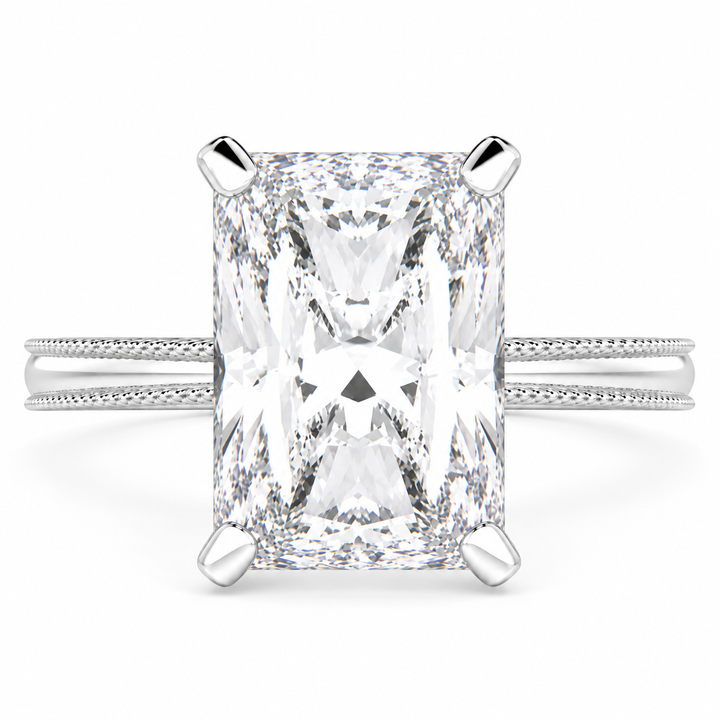 Camilla 6 Carat Radiant Cut Solitaire Engagement Ring