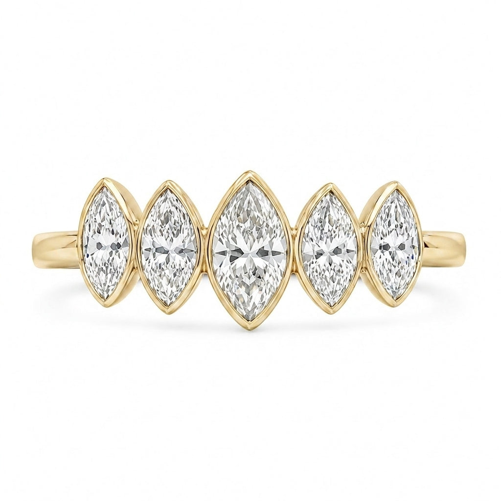 1.10 CT Lab-Grown Diamond Band Ring in 14K White Gold (D–F / VS1–VS2)