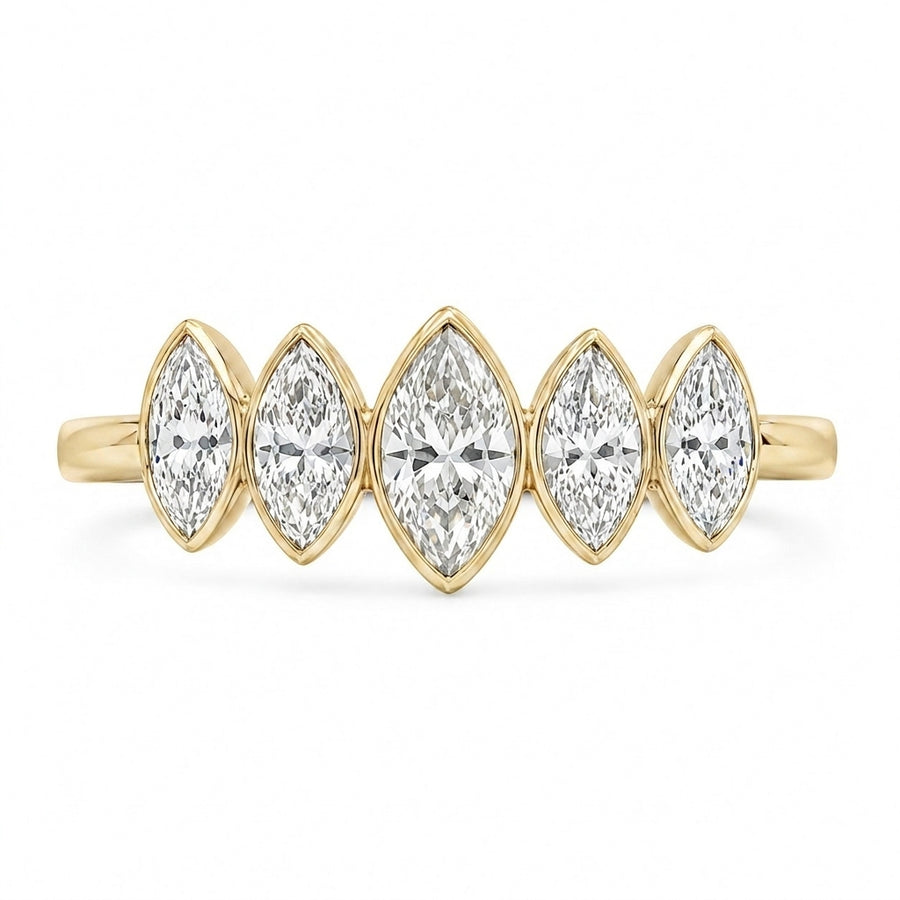 1.10 CT Lab-Grown Diamond Band Ring in 14K White Gold (D–F / VS1–VS2)