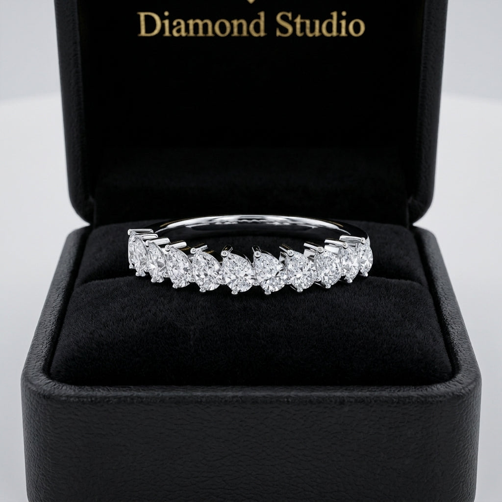1.00 CT Lab-Grown Diamond Stackable Ring in 14K White Gold (D–F / VS1–VS2)