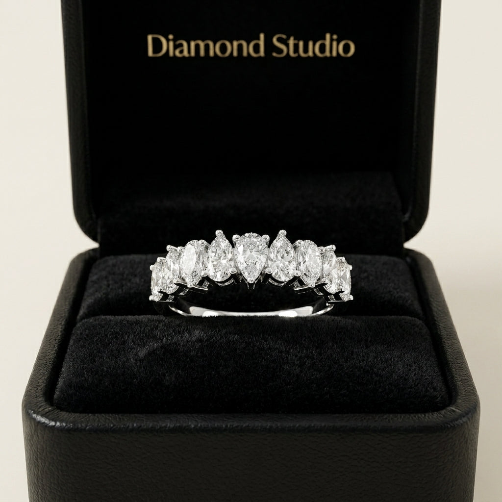 1.00 CT Lab-Grown Diamond Stackable Ring in 14K White Gold (D–F / VS1–VS2)
