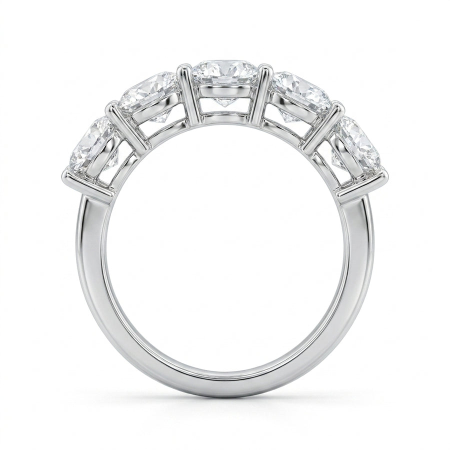 3.50 CT Lab-Grown Diamond Fashion Ring in 14K White Gold (D–F / VS1–VS2)
