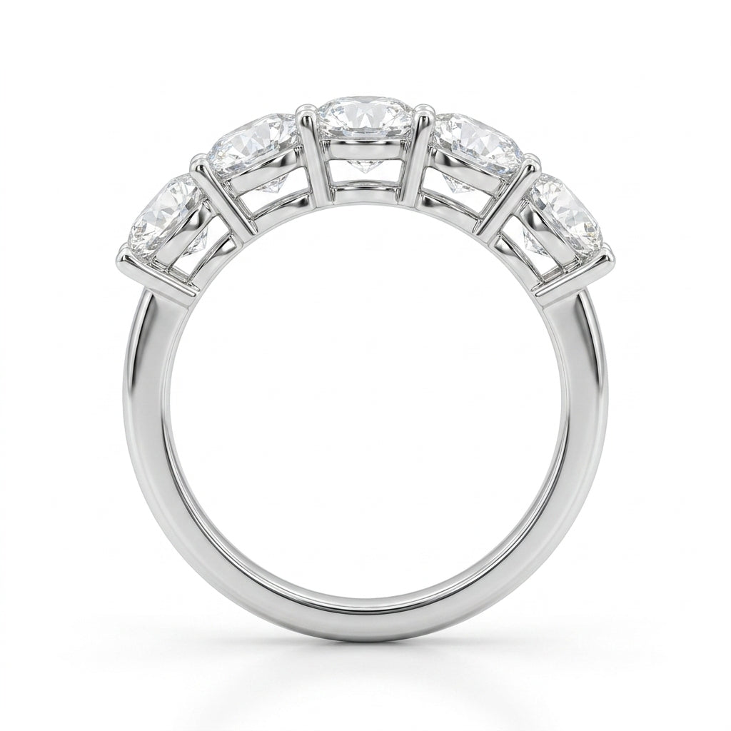 2.70 CT Lab-Grown Diamond Fashion Ring in 14K White Gold (D–F / VS1–VS2)