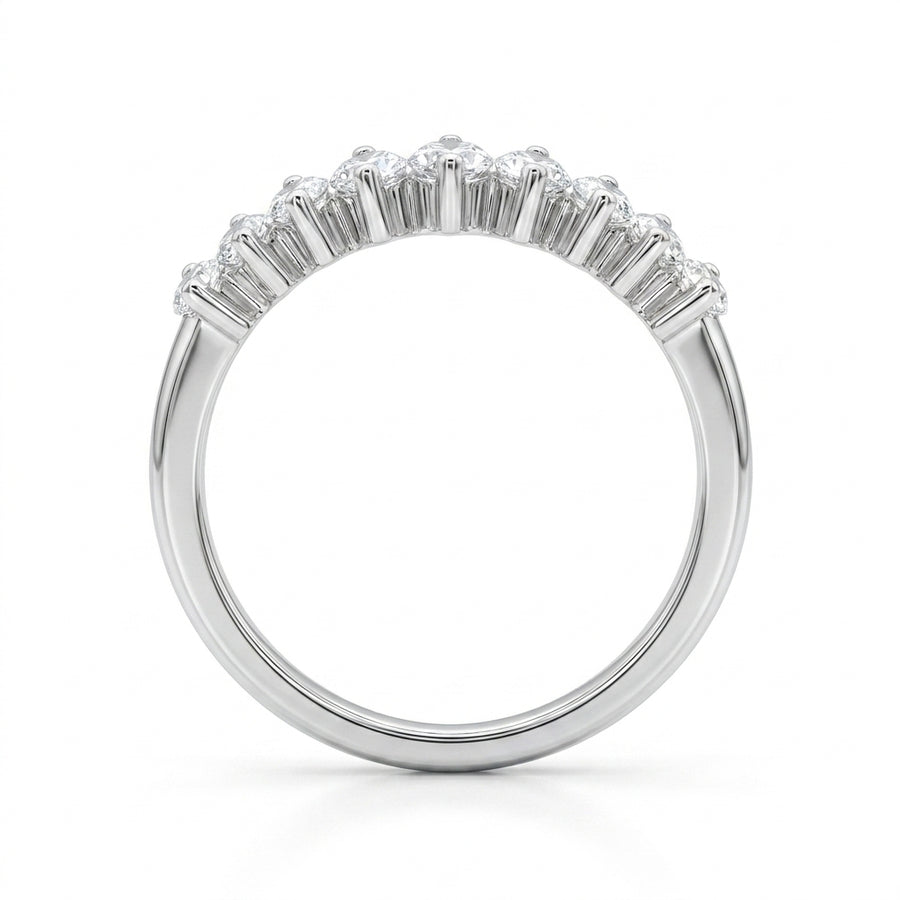 1.00 CT Lab-Grown Diamond Stackable Ring in 14K White Gold (D–F / VS1–VS2)