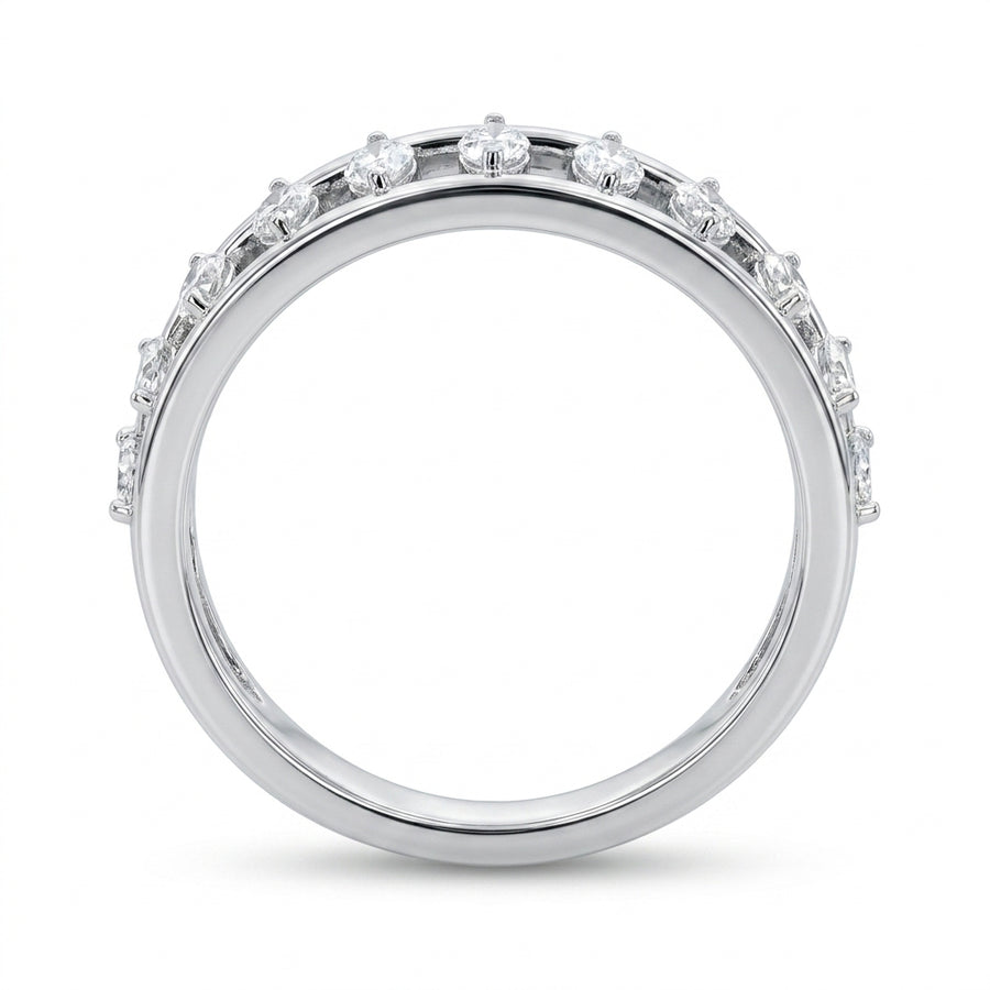 2.02 CT Lab-Grown Diamond Band Ring in 14K White Gold (D–F / VS1–VS2)