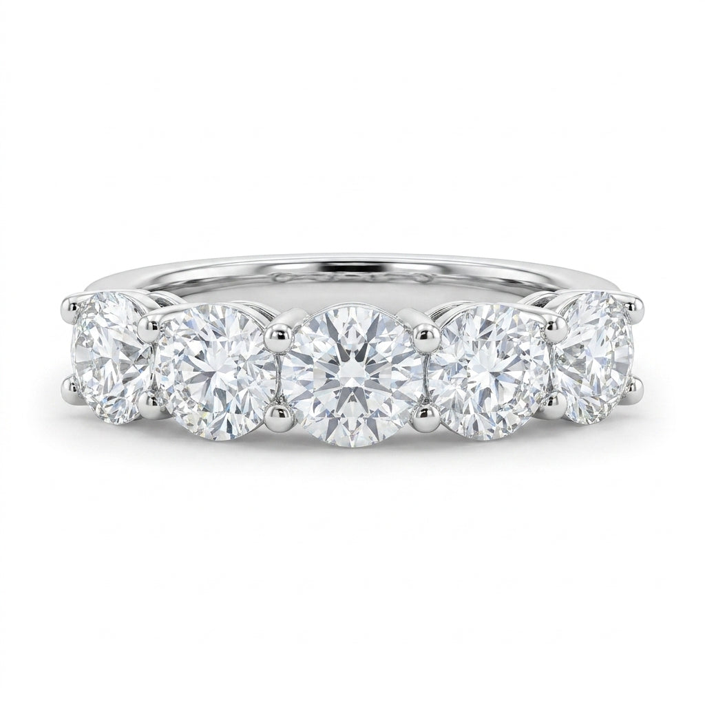 3.50 CT Lab-Grown Diamond Fashion Ring in 14K White Gold (Dâ€“F / VS1â€“VS2) from Diamond Studio