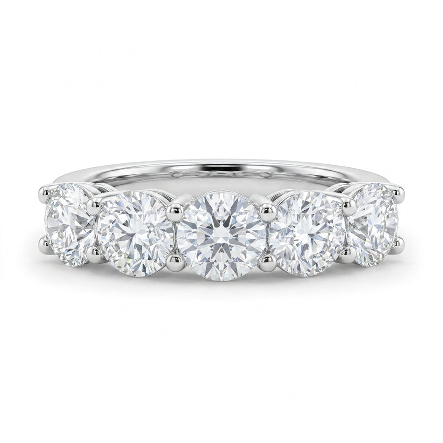 3.50 CT Lab-Grown Diamond Fashion Ring in 14K White Gold (D–F / VS1–VS2)