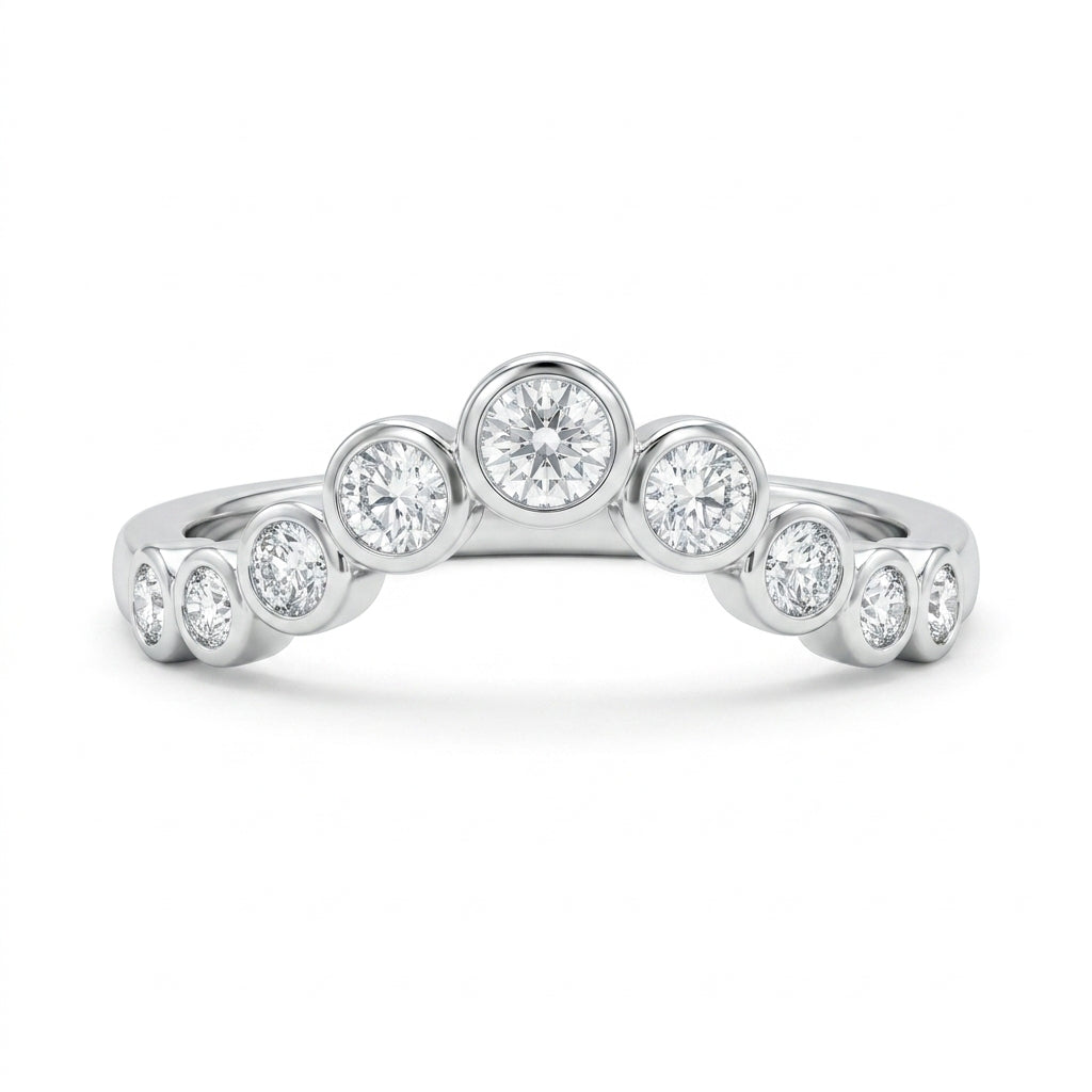 1.00 CT Lab-Grown Diamond Stackable Ring in 14K White Gold (Dâ€“F / VS1â€“VS2) from Diamond Studio