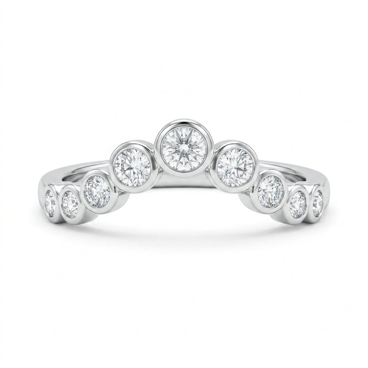 1.00 CT Lab-Grown Diamond Stackable Ring in 14K White Gold (Dâ€“F / VS1â€“VS2) from Diamond Studio