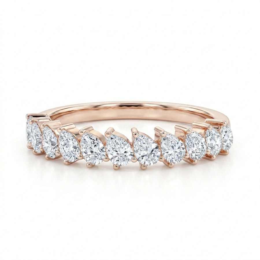 1.00 CT Lab-Grown Diamond Stackable Ring in 14K White Gold (D–F / VS1–VS2)