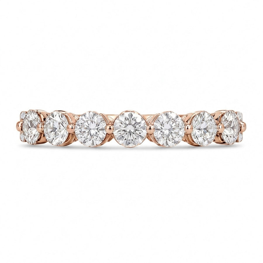 3.14 CT Lab-Grown Diamond Eternity Ring in 14K White Gold (D–F / VS1–VS2)