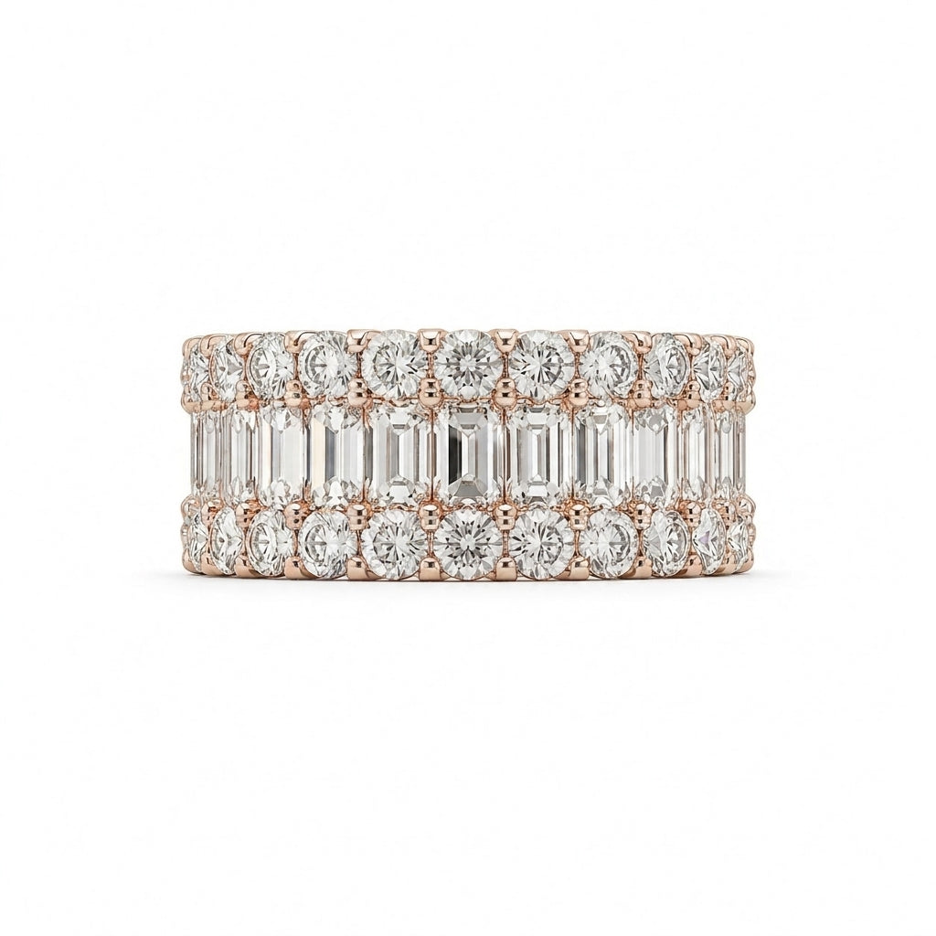1.59 CT Lab-Grown Diamond Band Ring in 14K White Gold (D–F / VS1–VS2)