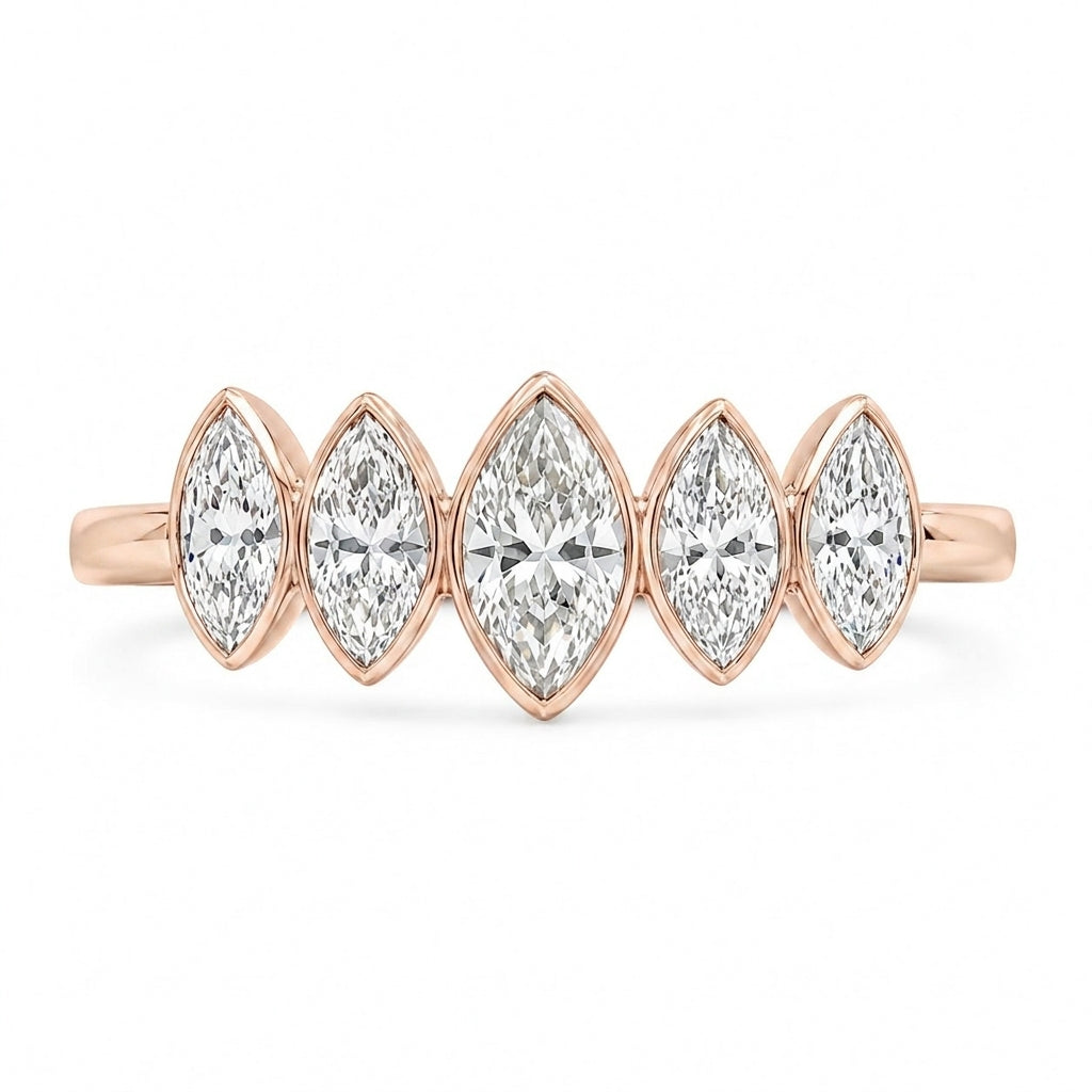 1.10 CT Lab-Grown Diamond Band Ring in 14K White Gold (D–F / VS1–VS2)