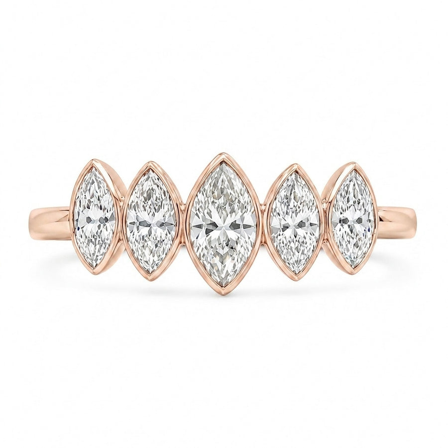 1.10 CT Lab-Grown Diamond Band Ring in 14K White Gold (D–F / VS1–VS2)