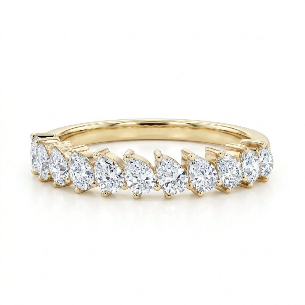 1.00 CT Lab-Grown Diamond Stackable Ring in 14K White Gold (D–F / VS1–VS2)
