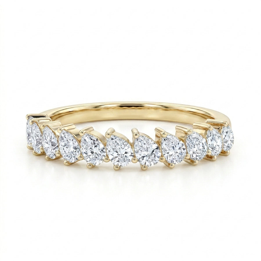 1.00 CT Lab-Grown Diamond Stackable Ring in 14K White Gold (D–F / VS1–VS2)